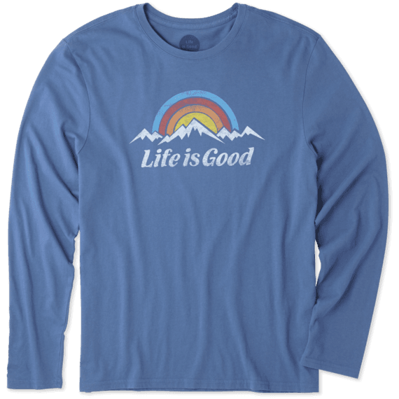 Men's Snowy Mountains Long Sleeve Smooth Tee Men's Snowy Mountains Long Sleeve Smooth Tee