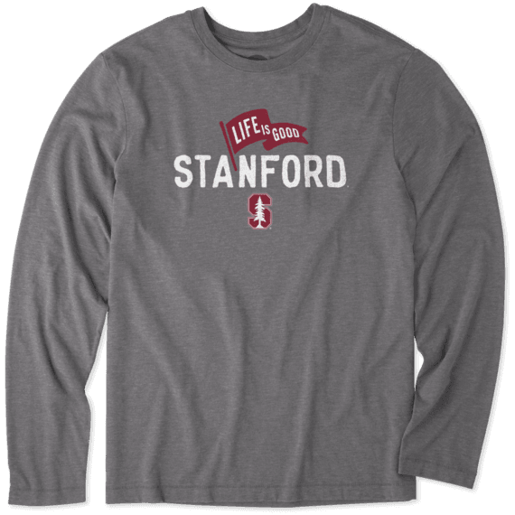 Men's Stanford Pennant Long Sleeve Cool Tee Men's Stanford Pennant Long Sleeve Cool Tee