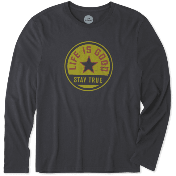 Men's Stay True Coin Long Sleeve Smooth Tee Men's Stay True Coin Long Sleeve Smooth Tee