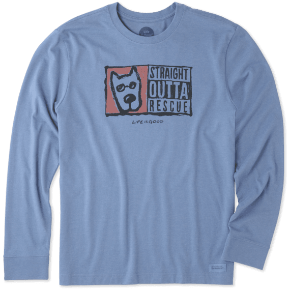 Men's Straight Outta Rescue Long Sleeve Crusher Tee Men's Straight Outta Rescue Long Sleeve Crusher Tee