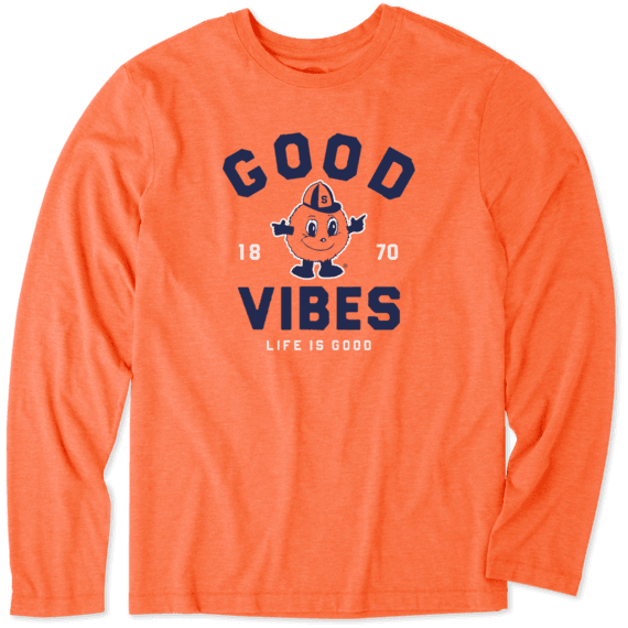 Men's Syracuse Good Vibes Arc Long Sleeve Cool Tee Men's Syracuse Good Vibes Arc Long Sleeve Cool Tee