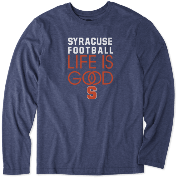 Men's Syracuse Infinity Football Long Sleeve Cool Tee Men's Syracuse Infinity Football Long Sleeve Cool Tee