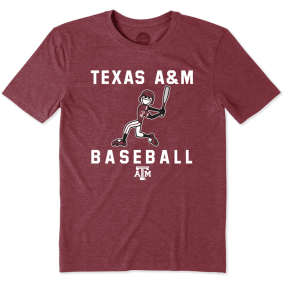 Men's Texas A&M Aggies Baseball Jake Cool Tee Men's Texas A&M Aggies Baseball Jake Cool Tee