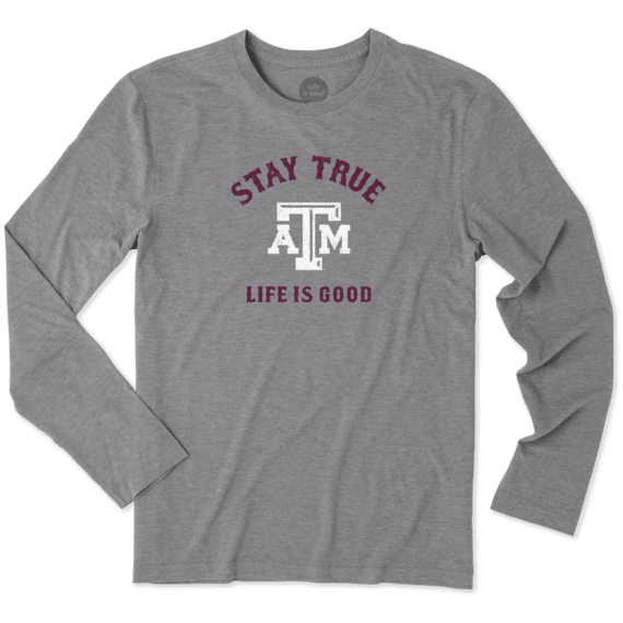 Men's Texas A&M Aggies Stay True Long Sleeve Cool Tee Men's Texas A&M Aggies Stay True Long Sleeve Cool Tee