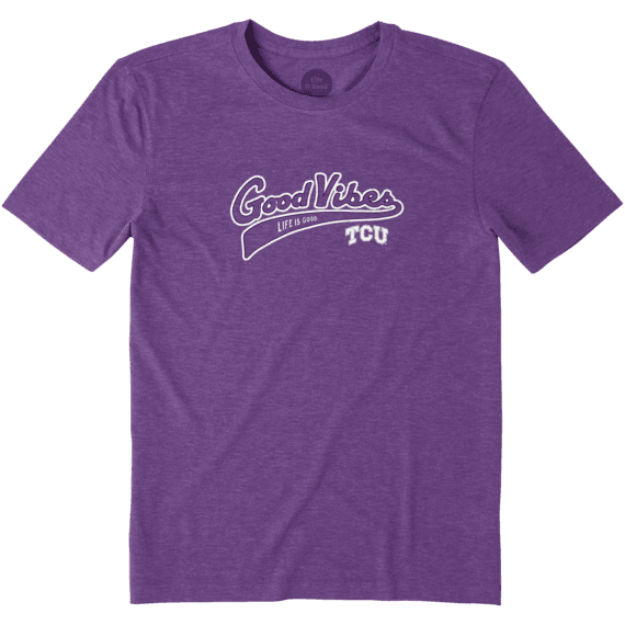 Men's Texas Christian Horned Frogs Good Vibes Tailwhip Cool Tee Men's Texas Christian Horned Frogs Good Vibes Tailwhip Cool Tee