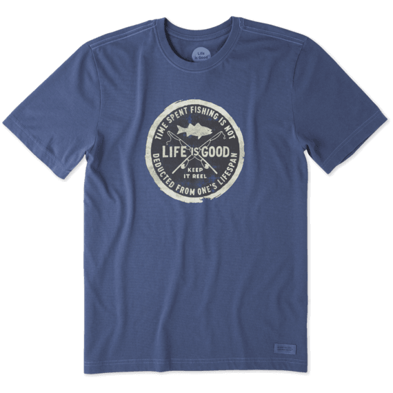 Men's Time Spent Fishing Crusher Tee Men's Time Spent Fishing Crusher Tee
