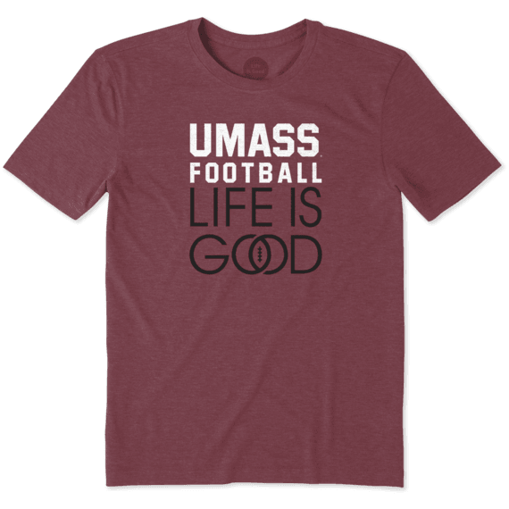 Men's UMass Infinity Football Cool Tee Men's UMass Infinity Football Cool Tee