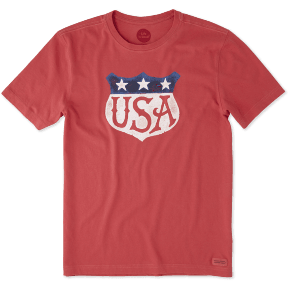 Men's USA Shield Crusher Tee Men's USA Shield Crusher Tee