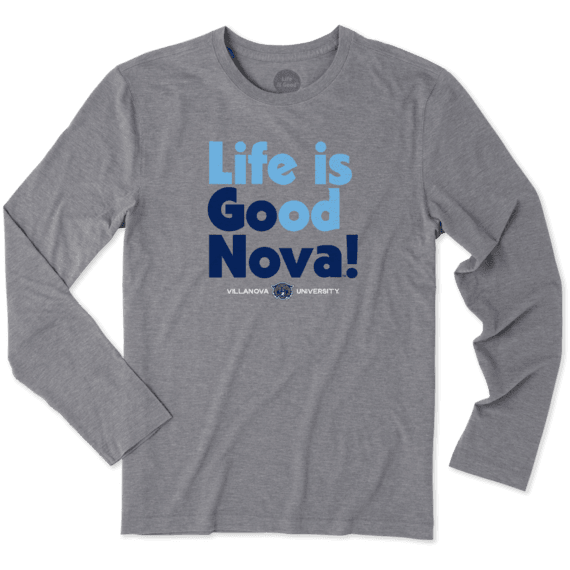 Men's Villanova Go Team Long Sleeve Cool Tee Men's Villanova Go Team Long Sleeve Cool Tee