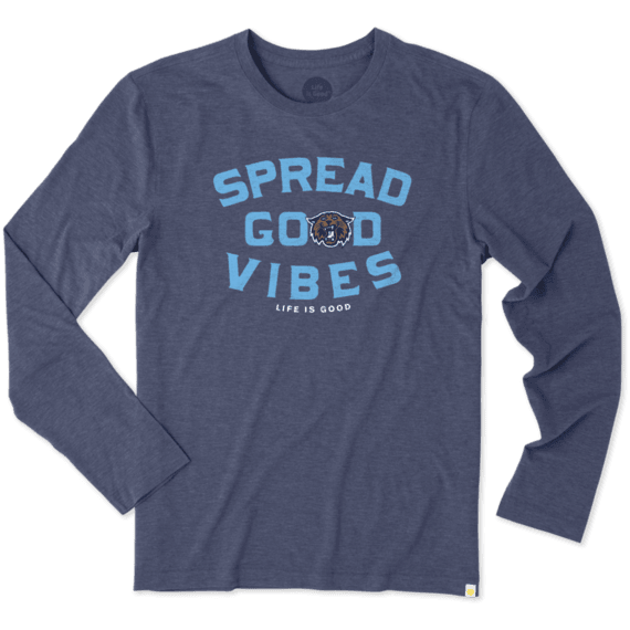 Men's Villanova University Good Vibes Long Sleeve Cool Tee Men's Villanova University Good Vibes Long Sleeve Cool Tee