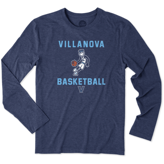 Men's Villanova Wildcats Jake Athlete Long Sleeve Cool Tee Men's Villanova Wildcats Jake Athlete Long Sleeve Cool Tee