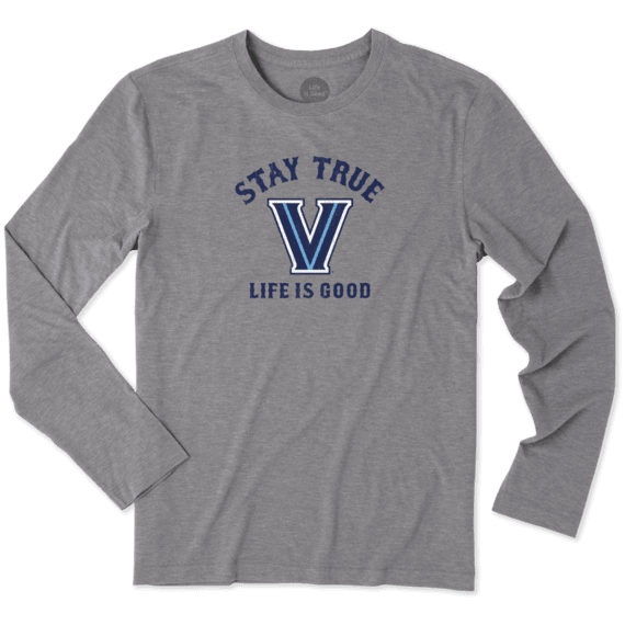 Men's Villanova Wildcats Stay True Long Sleeve Cool Tee Men's Villanova Wildcats Stay True Long Sleeve Cool Tee