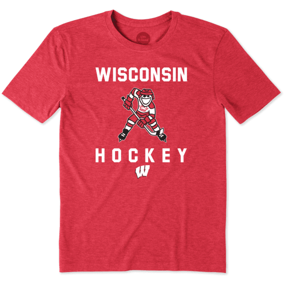 Men's Wisconsin Hockey Jake Cool Tee Men's Wisconsin Hockey Jake Cool Tee