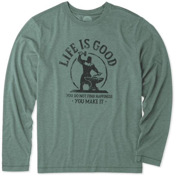Men's You Make Happiness Long Sleeve Cool Tee Men's You Make Happiness Long Sleeve Cool Tee
