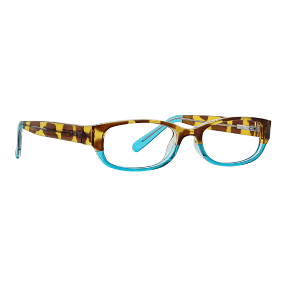 Poppins: Rectangle Reader In Tortoise & Aqua Poppins: Rectangle Reader In Tortoise & Aqua