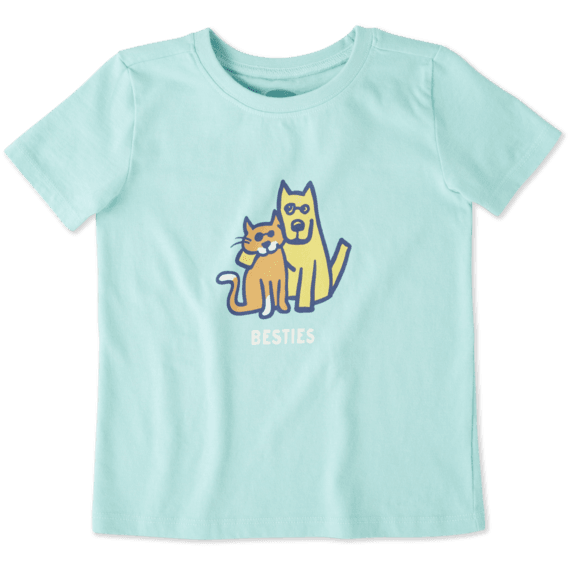 Toddlers Besties Rocket & Cat Crusher Tee Crew Toddlers Besties Rocket & Cat Crusher Tee Crew