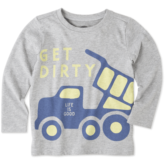 Toddlers Get Dirty Long Sleeve Crusher Tee Toddlers Get Dirty Long Sleeve Crusher Tee