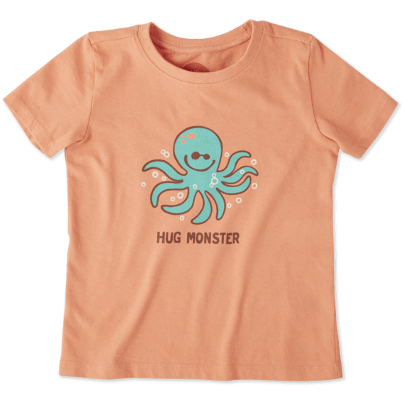 Toddlers Hug Monster Crusher Tee Crew Toddlers Hug Monster Crusher Tee Crew