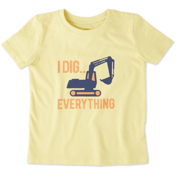 Toddlers I Dig Everything Crusher Tee Crew Toddlers I Dig Everything Crusher Tee Crew