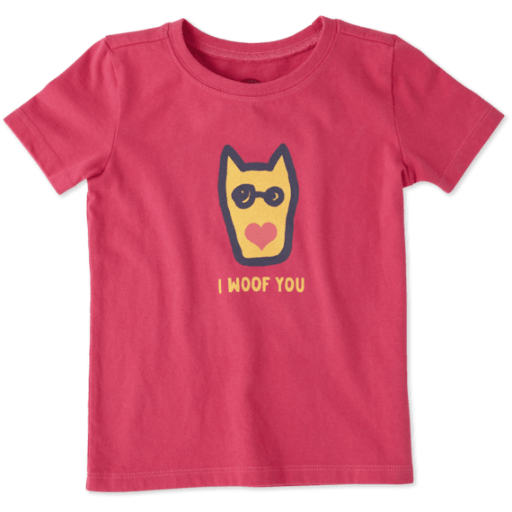 Toddlers I Woof You Crusher Tee Toddlers I Woof You Crusher Tee