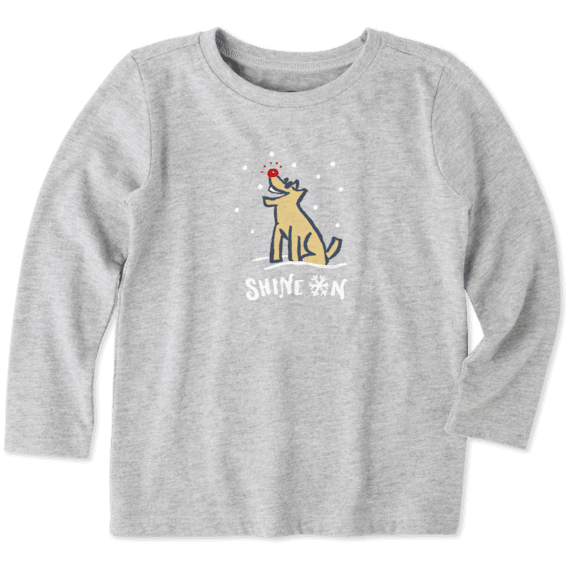 Toddlers Shine On Rocket Long Sleeve Crusher Tee Toddlers Shine On Rocket Long Sleeve Crusher Tee