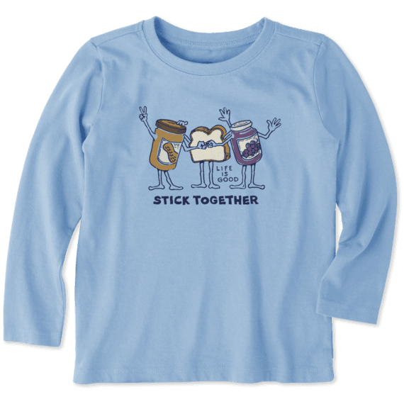 Toddlers Stick Together Long Sleeve Crusher Tee Toddlers Stick Together Long Sleeve Crusher Tee