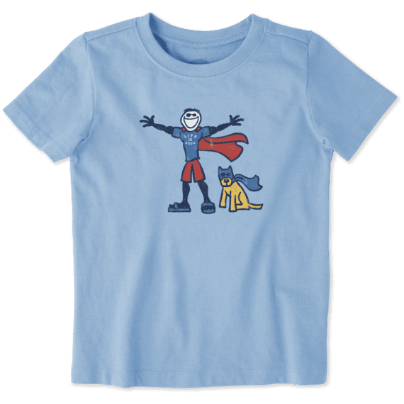 Toddlers Superhero Jake Rocket Crusher Tee Toddlers Superhero Jake Rocket Crusher Tee