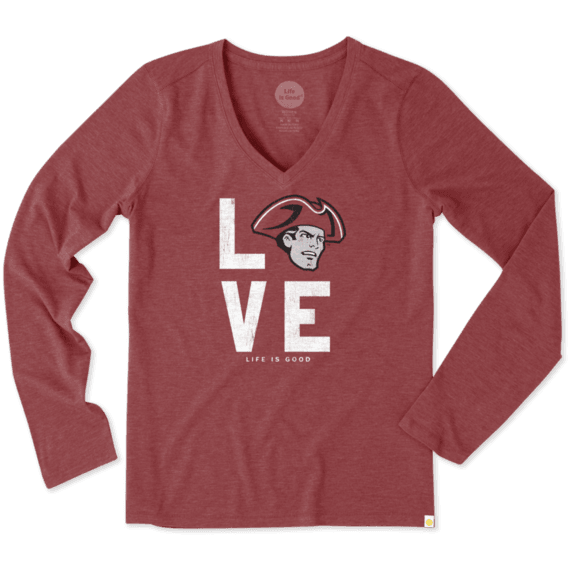 Women's UMass Love Long Sleeve Cool Vee Women's UMass Love Long Sleeve Cool Vee