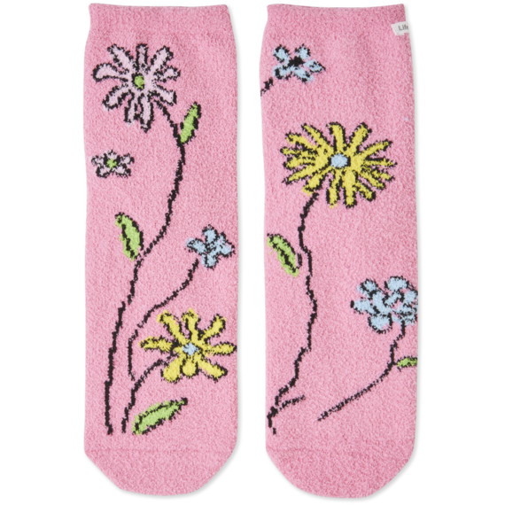 Wild Flowers Plush Snuggle Sock Wild Flowers Plush Snuggle Sock