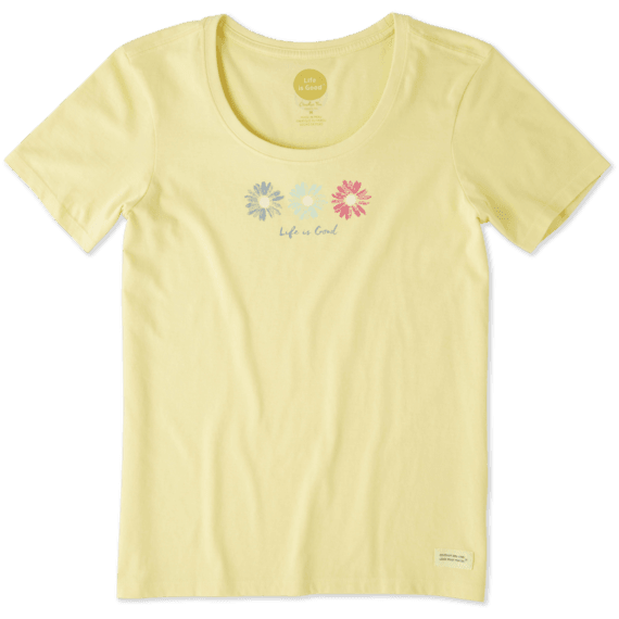 Women's 3 Happy Daisies Crusher Scoop Tee Women's 3 Happy Daisies Crusher Scoop Tee