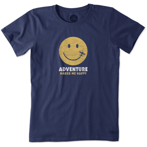 Women's Adventure Makes Me Happy Crusher Tee Women's Adventure Makes Me Happy Crusher Tee