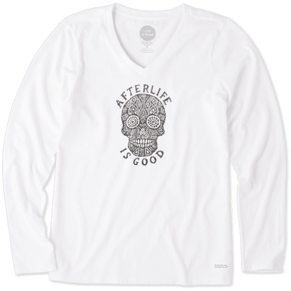Women's Afterlife Is Good Long Sleeve Crusher Vee Women's Afterlife Is Good Long Sleeve Crusher Vee