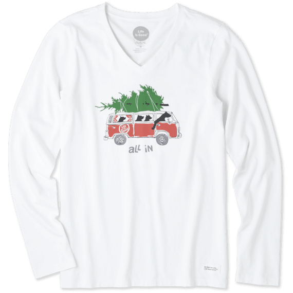 Women's All In Long Sleeve Crusher Vee Women's All In Long Sleeve Crusher Vee