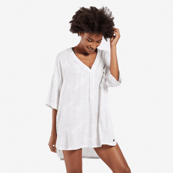 Women's All Over Mandala Beach Cover-Up Vee Women's All Over Mandala Beach Cover-Up Vee