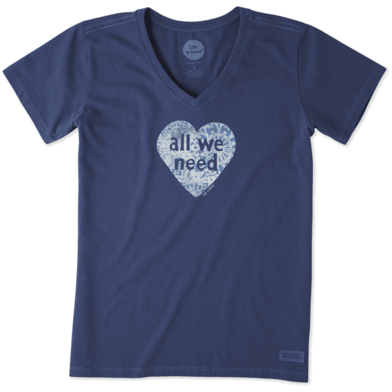 Women's All We Need Is Love Crusher Vee Women's All We Need Is Love Crusher Vee
