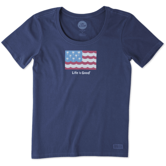 Women's Americana Palms Crusher Scoop Tee Women's Americana Palms Crusher Scoop Tee