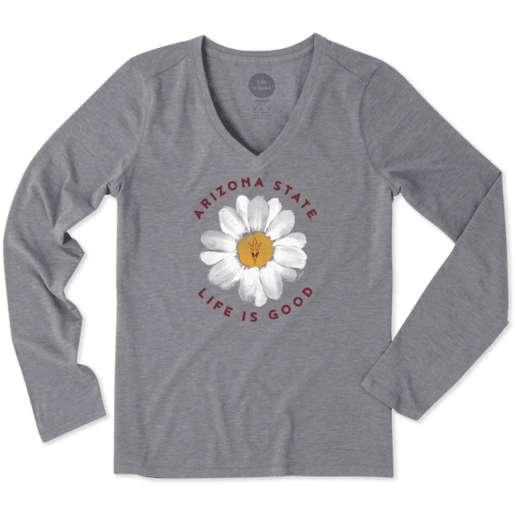 Women's Arizona State Daisy Long Sleeve Cool Vee Women's Arizona State Daisy Long Sleeve Cool Vee