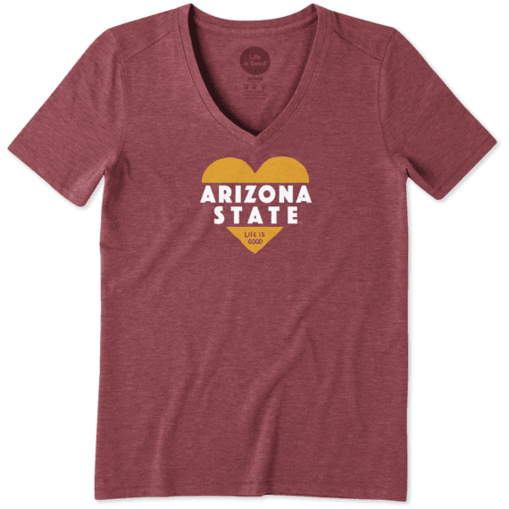 Women's Arizona State Heart Knockout Cool Vee Women's Arizona State Heart Knockout Cool Vee
