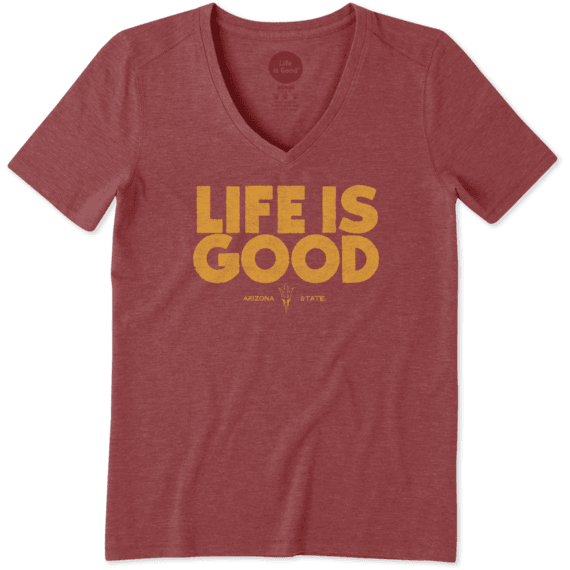 Women's Arizona State Life is Good Cool Vee Women's Arizona State Life is Good Cool Vee