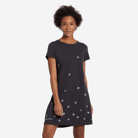 Women's Artsy Stars Smooth Tee Dress Women's Artsy Stars Smooth Tee Dress