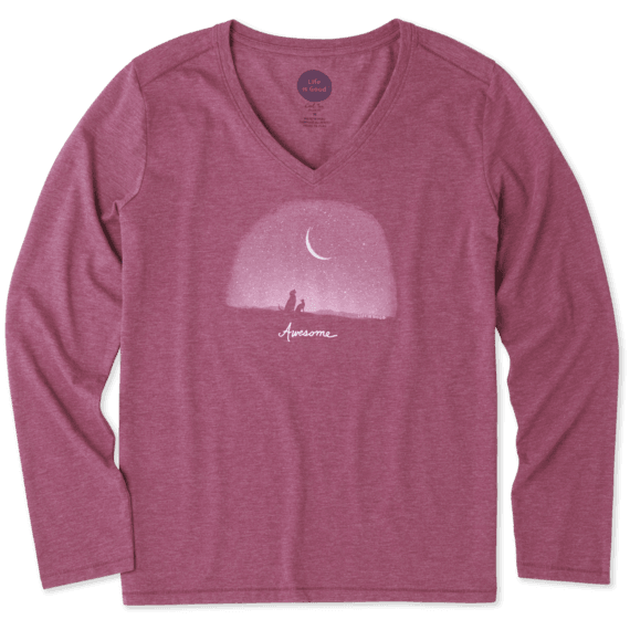 Women's Awesome Universe Long Sleeve Cool Vee Women's Awesome Universe Long Sleeve Cool Vee