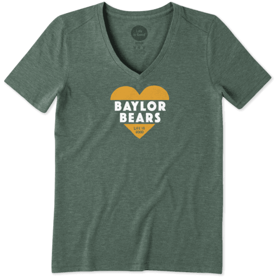 Women's Baylor Bears Heart Knockout Cool Vee Women's Baylor Bears Heart Knockout Cool Vee