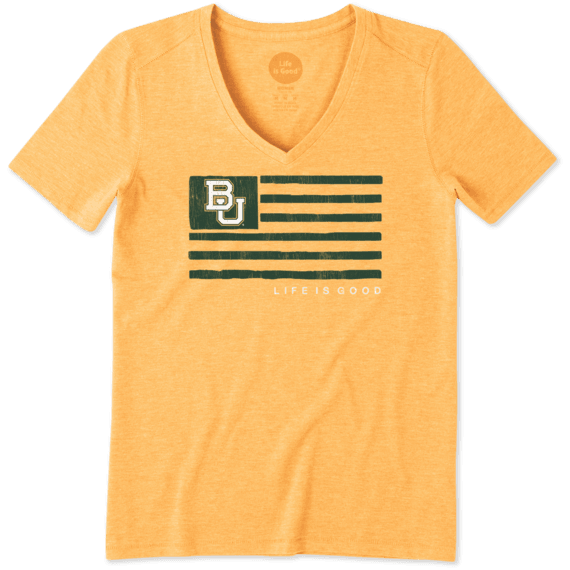 Women's Baylor Bears Team Flag Cool Vee Women's Baylor Bears Team Flag Cool Vee