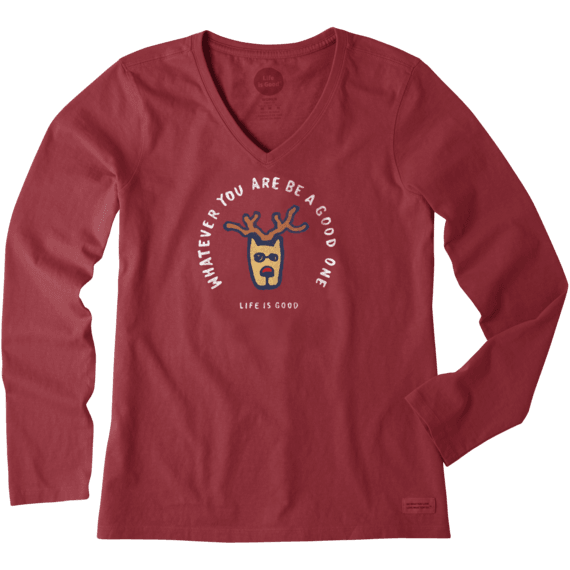 Women's Be a Good One Rocket Long Sleeve Crusher Vee Women's Be a Good One Rocket Long Sleeve Crusher Vee