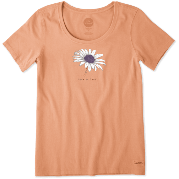 Women's Beautiful Daisy Crusher Scoop Neck Tee Women's Beautiful Daisy Crusher Scoop Neck Tee