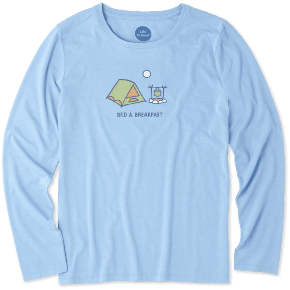 Women's Bed Breakfast Long Sleeve Cool Tee Women's Bed Breakfast Long Sleeve Cool Tee