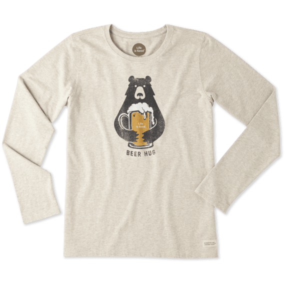 Women's Beer Hug Long Sleeve Crusher Tee Women's Beer Hug Long Sleeve Crusher Tee
