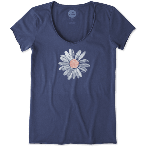 Women's Big Daisy Smooth Scoop Tee Women's Big Daisy Smooth Scoop Tee