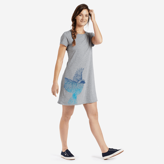 Women's Bird Smooth T-Shirt Dress Women's Bird Smooth T-Shirt Dress