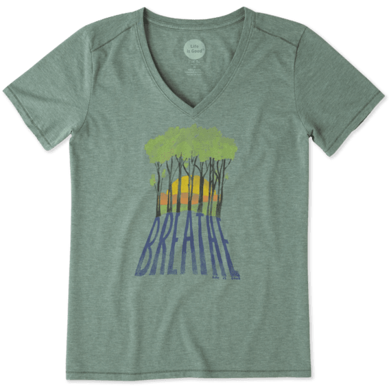 Women's Breathe Trees Cool Vee Women's Breathe Trees Cool Vee